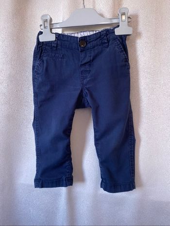 Pantalon chino bleu marine 9 mois H&M