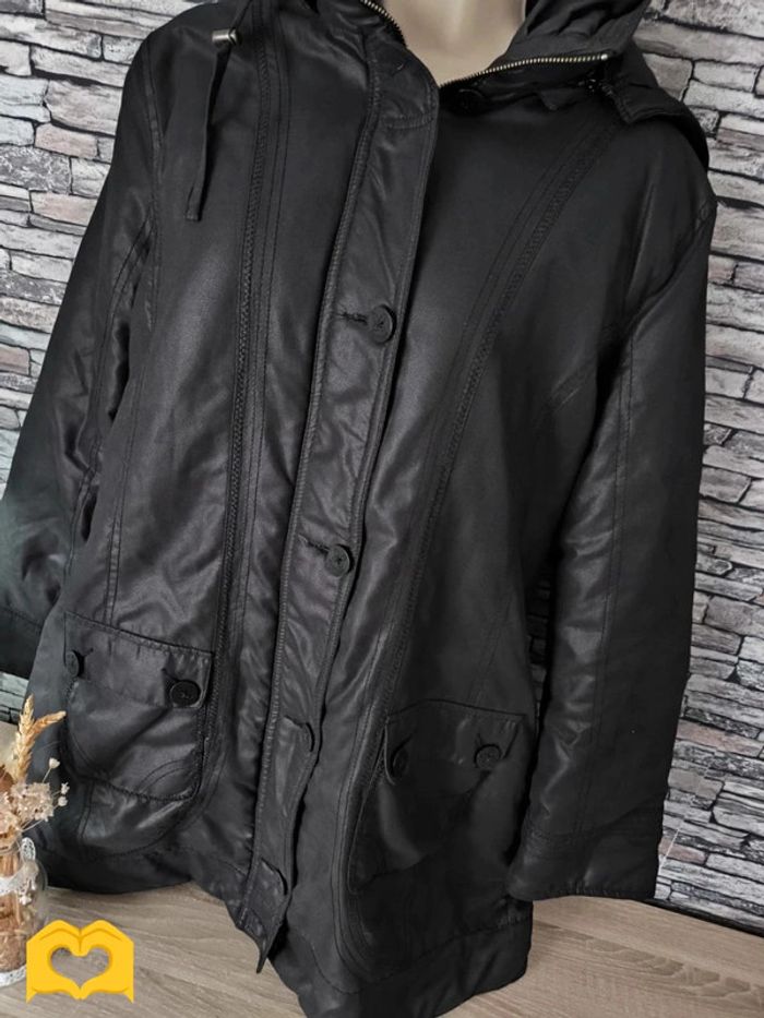 🌹 Blouson noir effet métallisé marque Scottage 🌹 - photo numéro 2