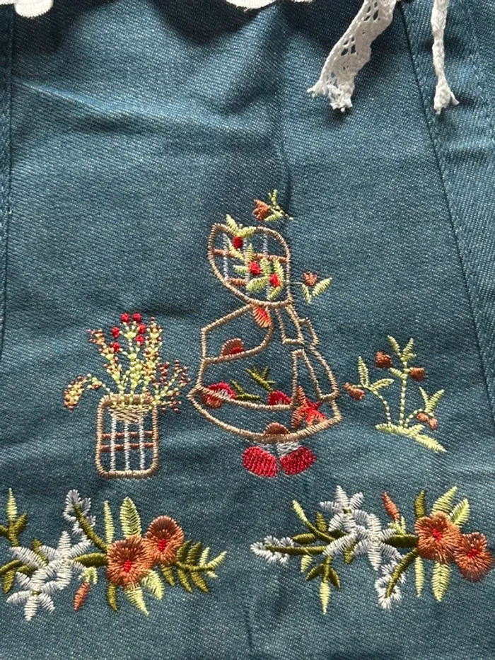 Sac à main souple broderie et dentelle - photo numéro 2