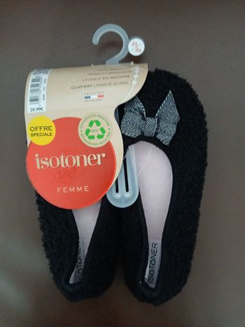 chaussons isotoner 35/36