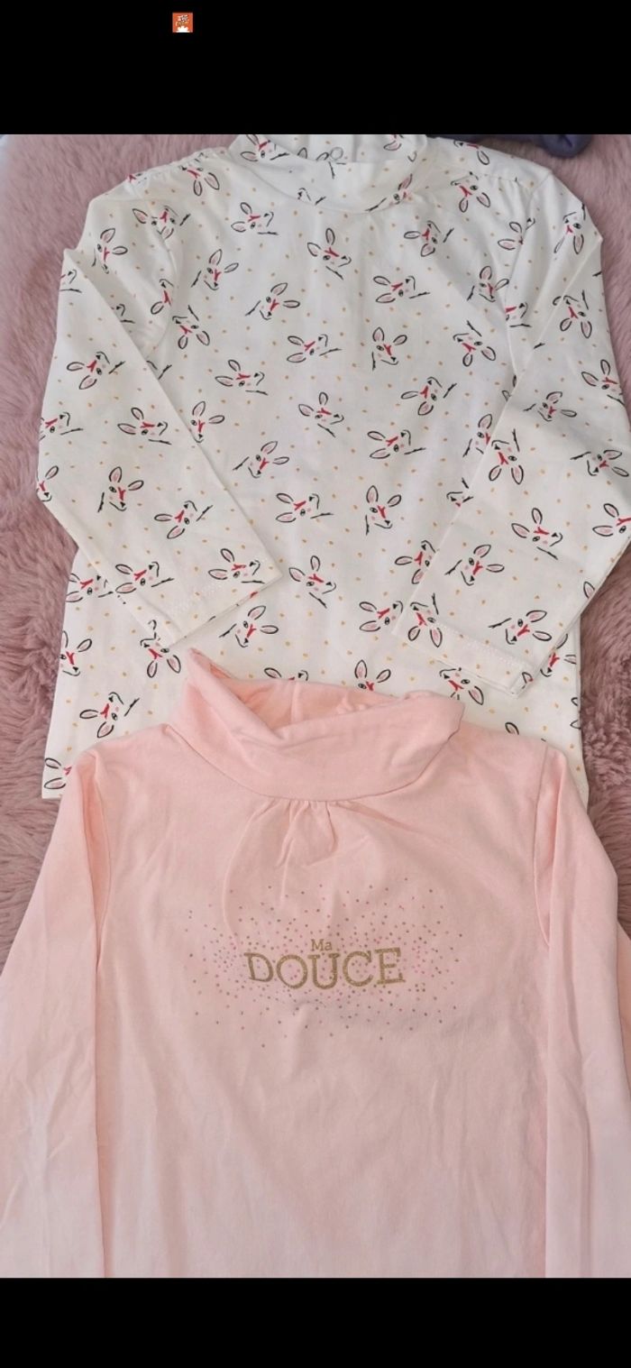 Pulls col roulé fille