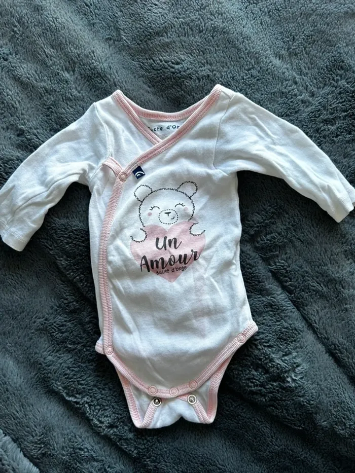 Body fille taille 1 mois
