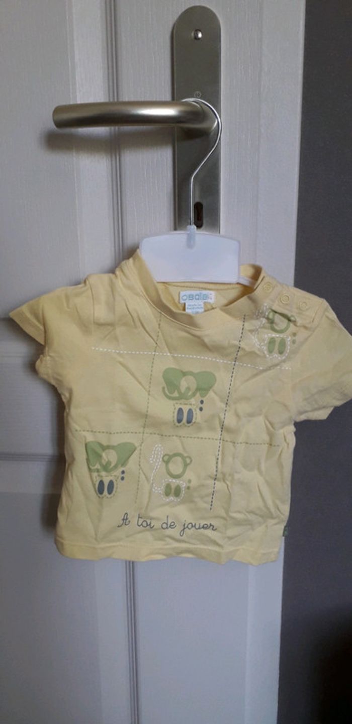 Ensemble salopette jaune et vert - photo numéro 2