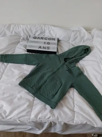 Gilet zippée garçon 10 ans