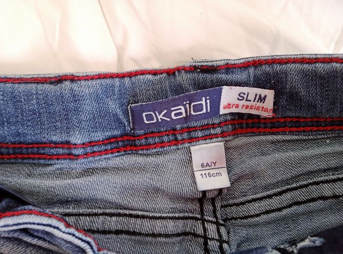 Pantalon 6 ans Okaïdi jean bleu - photo numéro 3
