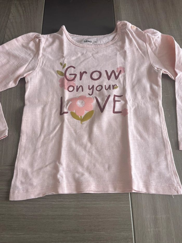 Lot t-shirts manches longues fille 4 ans gémo - photo numéro 5