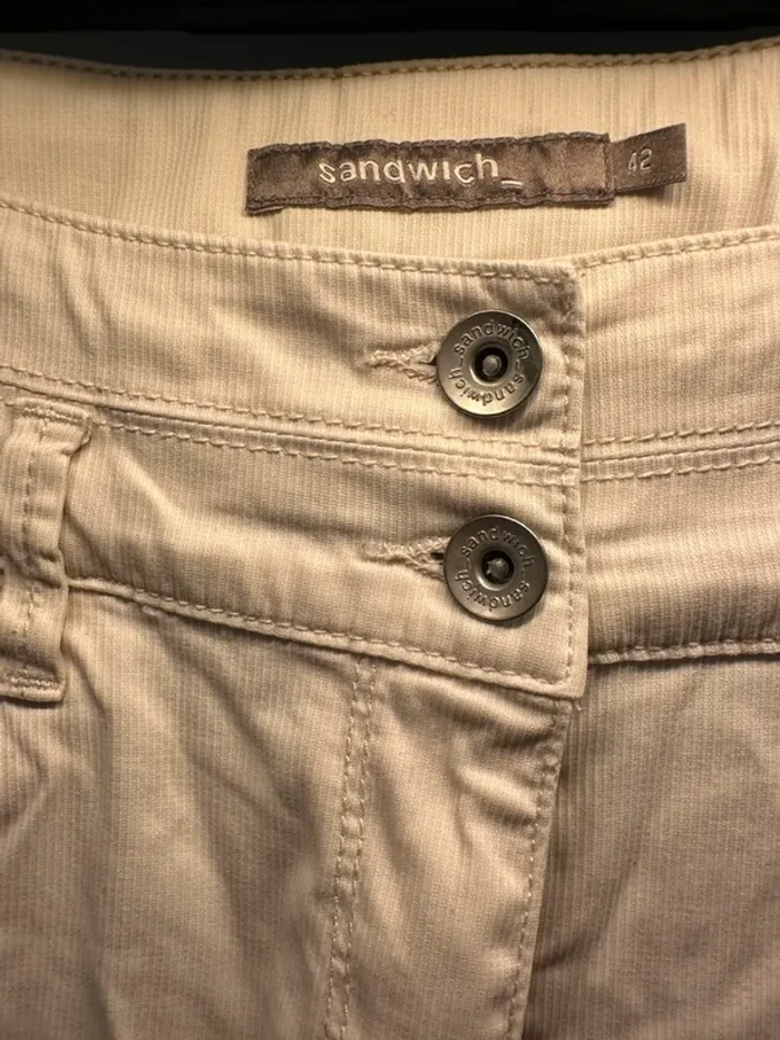 Pantalon blanc cassé Sandwich T 42 - photo numéro 2