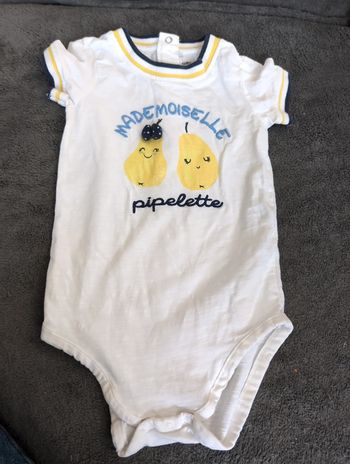 Bodies manches courtes 12 mois