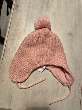 Très joli bonnet hiver fille 5 ans