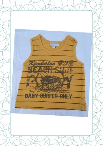 Tee shirt sans manche 6 mois Kimbaloo