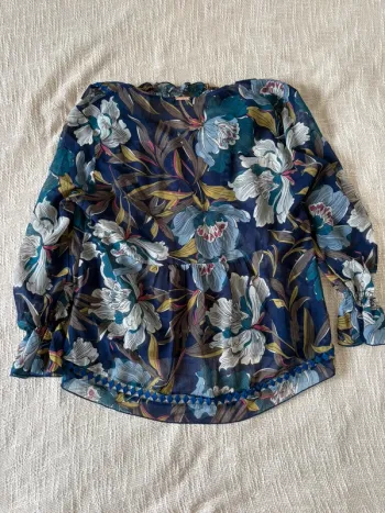 Blouse one step fleuri taille 38 coloré
