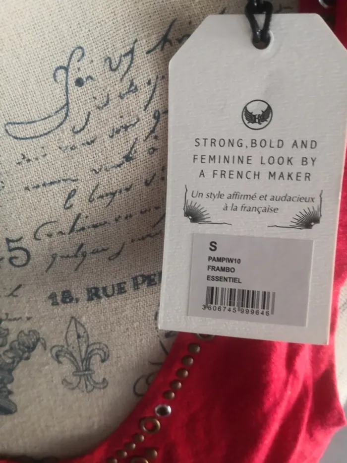 Débardeur rouge taille 36 Kaporal neuf - photo numéro 4