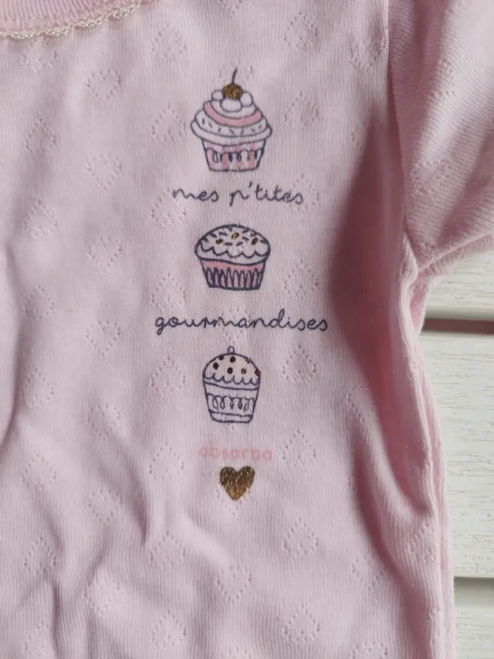 Tee shirt enfant rose 2 ans 86 cm - photo numéro 3