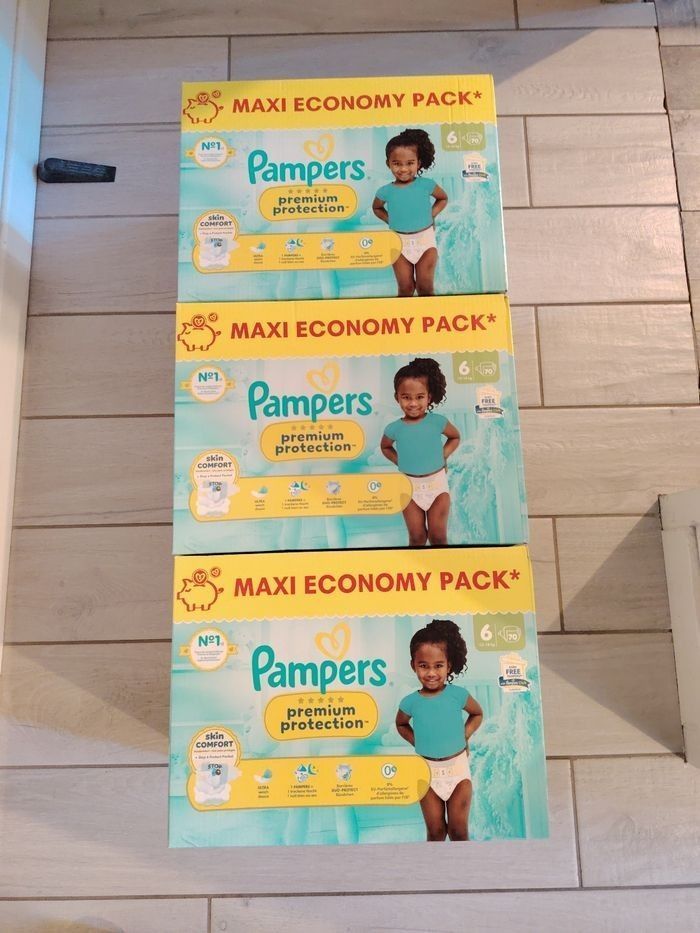 Couches Pampers premium protection taille 6