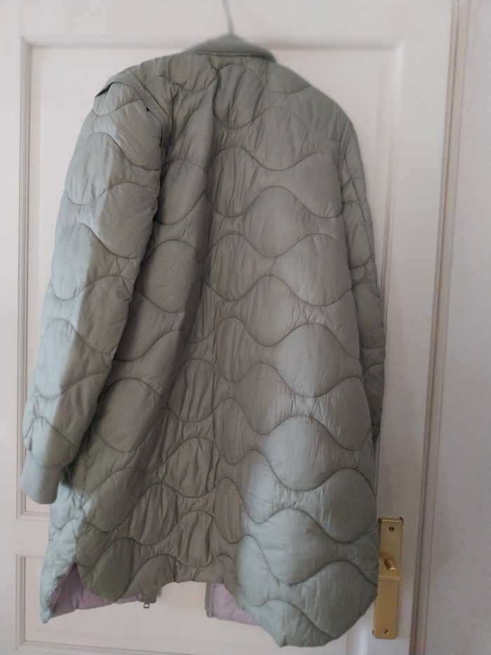 Doudoune Esprit kaki clair longueur genoux - photo numéro 2