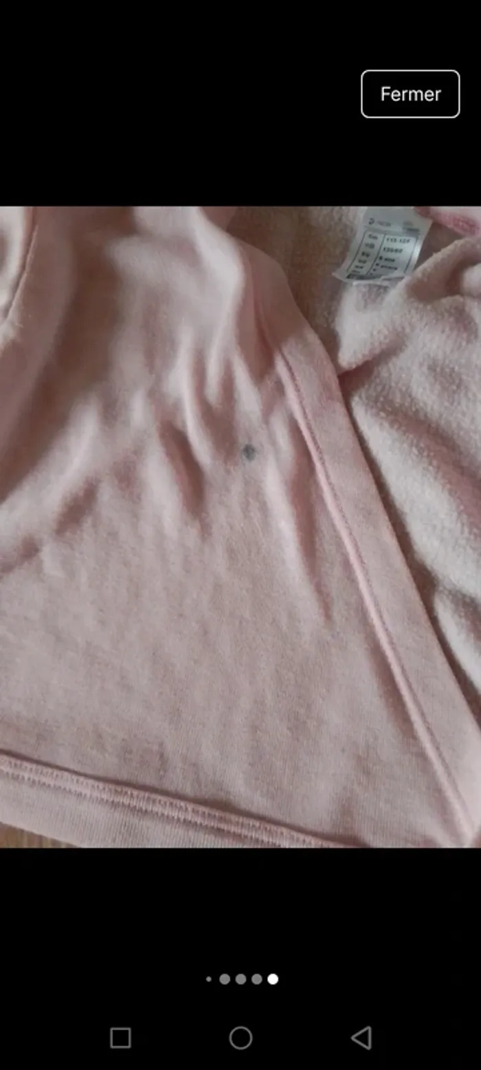 Ensemble de danse sport fille rose 6 ans jupe justocoprs cache coeur - photo numéro 6