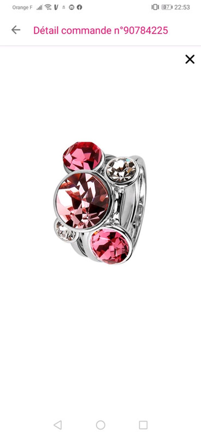 Bague avec cristaux Swarovski neuve taille 52 - photo numéro 5