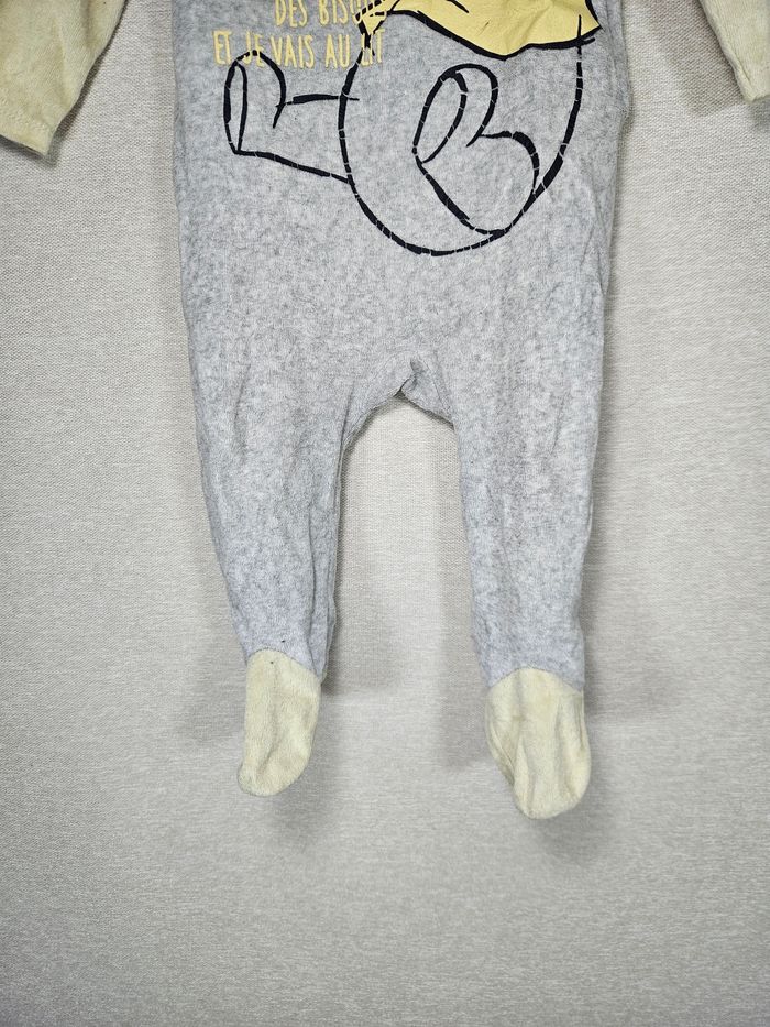 Pyjama velour winnie l'ourson  disney  12 mois - photo numéro 3