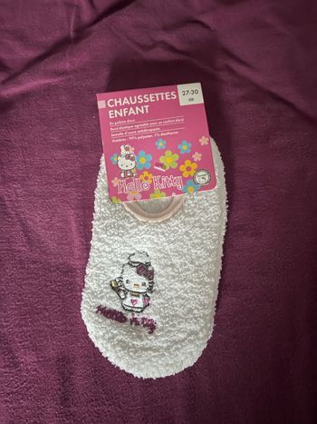 Chaussettes anti dérapantes hello kitty