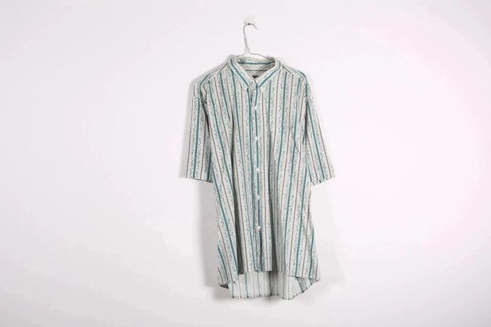 Superbe chemisette vintage 80's en coton motif liberty (#240197) - photo numéro 2