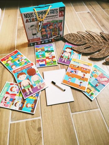 💪 Jeu educatif Montessori - Le corps humain "Nous sommes ainsi faits" marque Headu