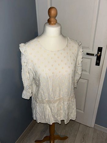 Blouse Camaïeu écru