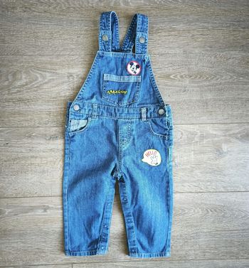 Salopette en jean Mickey