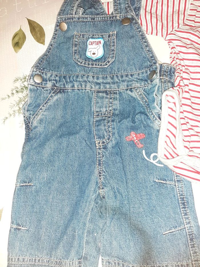 Ensemble salopette body taille 3 mois - photo numéro 2