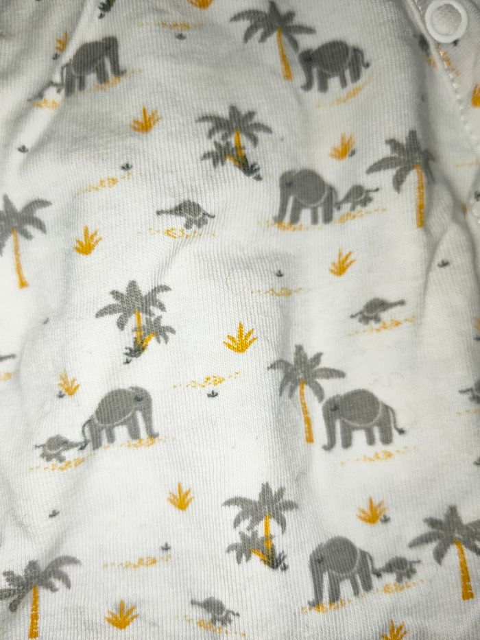 T-shirt manches longues Verbaudet éléphant - photo numéro 3