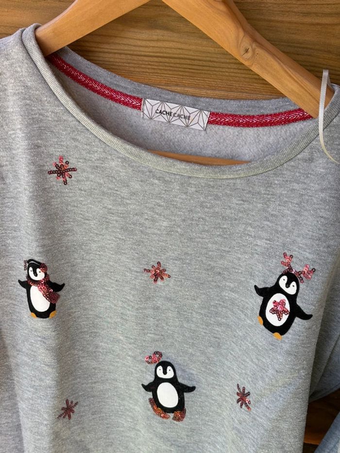 Pull de Noël pingouin - photo numéro 3