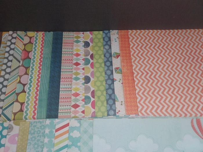 Feuilles scrapbooking colorees - photo numéro 4