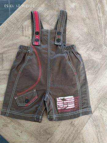Salopette short 6 mois