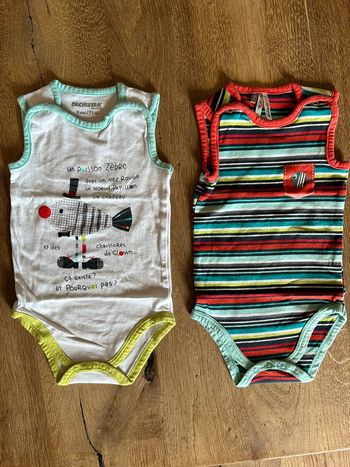 Lot 2 bodies été 9 mois