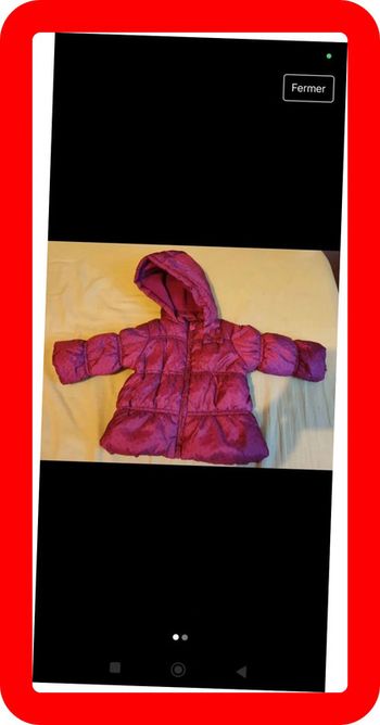Manteau fille 6 mois