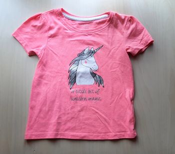 T.shirt rose licorne Primark 24-36 mois