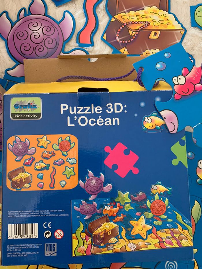 Puzzle 3D l’océan Grafix kids activity comme neuf - photo numéro 3