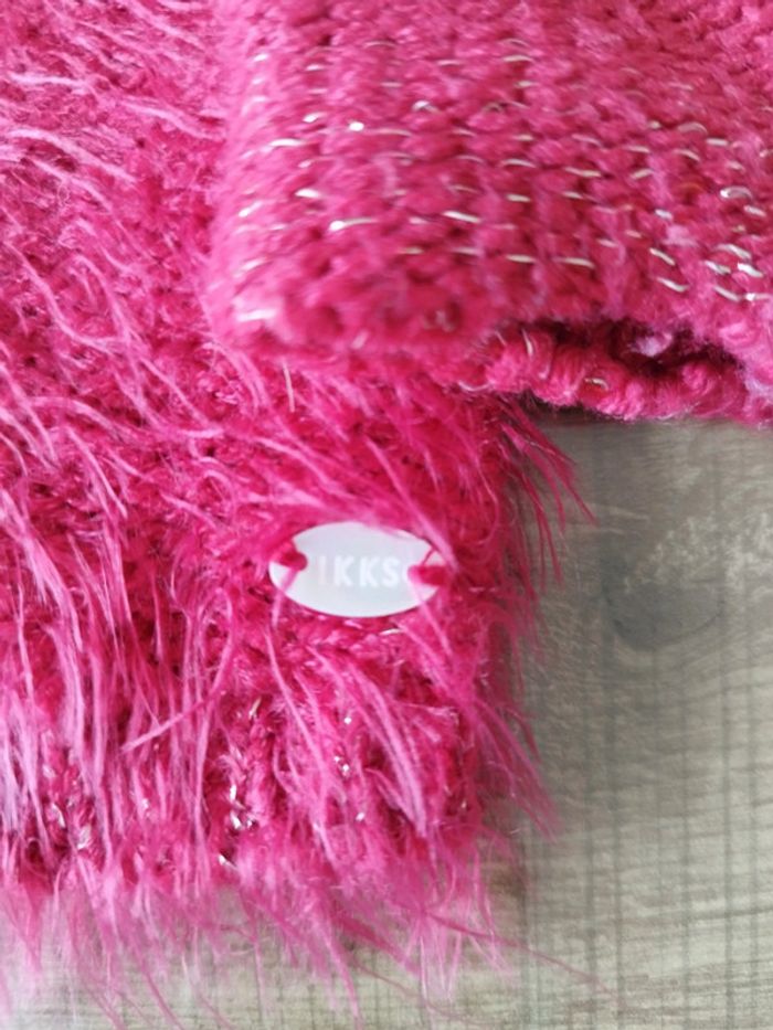 Lot gilet hiver rouge + tee shirt manches longues marine - photo numéro 4