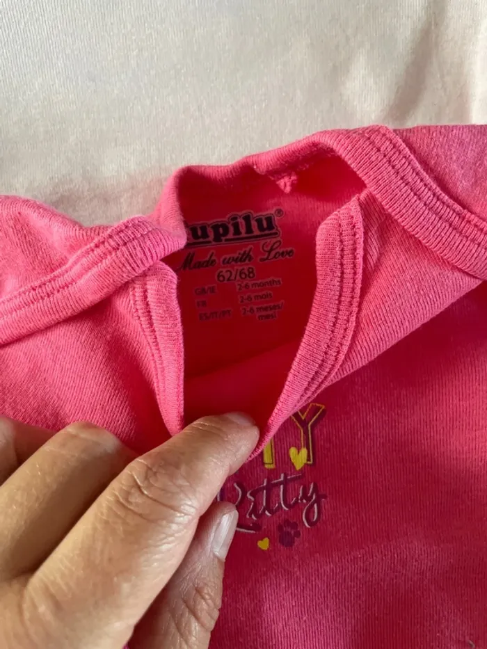 Lot 3 Body fille manches longues 2-6 mois - photo numéro 5