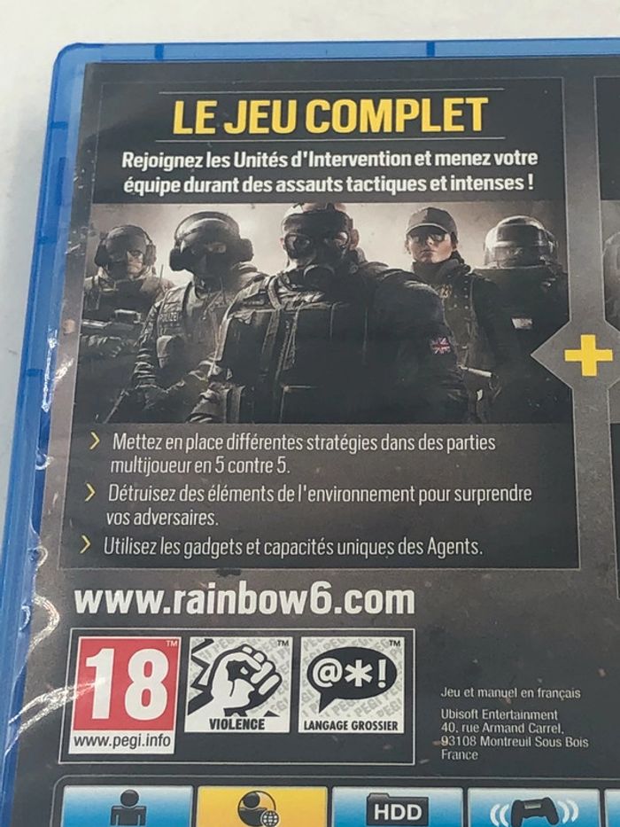 Jeu vidéo Rainbow six siège Édition Gold sur console PlayStation 4 - photo numéro 3