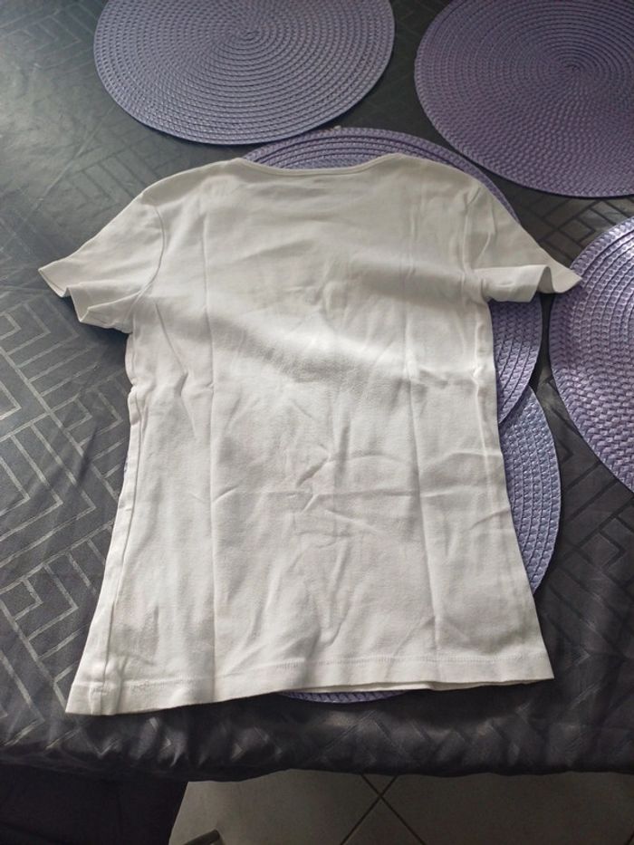 T-shirt femme blanc de taille M - photo numéro 8