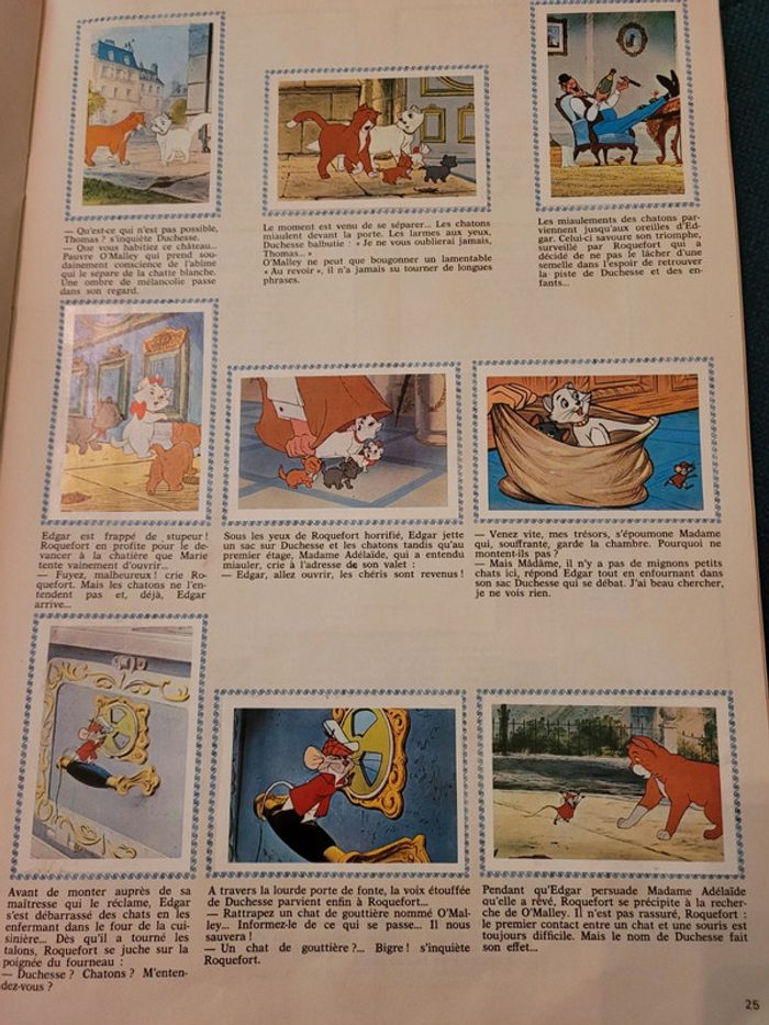 RARE 1971 Album Panini ancien Disney Le monde prodigieux des Aristochats chats complet - photo numéro 6