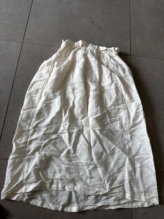 Longue jupe blanche Mkt studio, taille 36, très bon état, 36x80cm - photo numéro 3