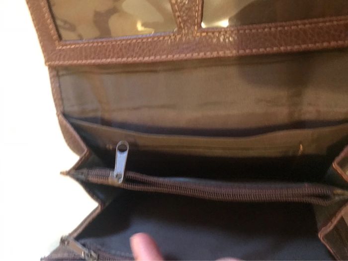 Porte monnaie femmes marron très très bon état. - photo numéro 7