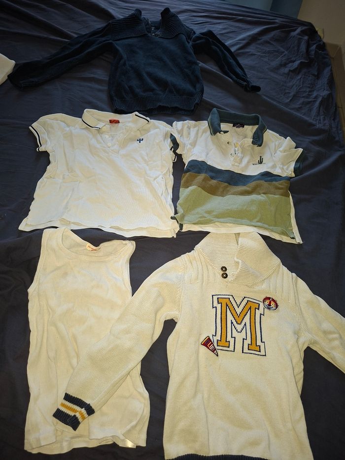 Lot 5 ans polo pull sergent major kiabi... - photo numéro 2