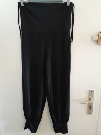 Pantalon ample,taille haute, couleur noir, style boho,  taille TU