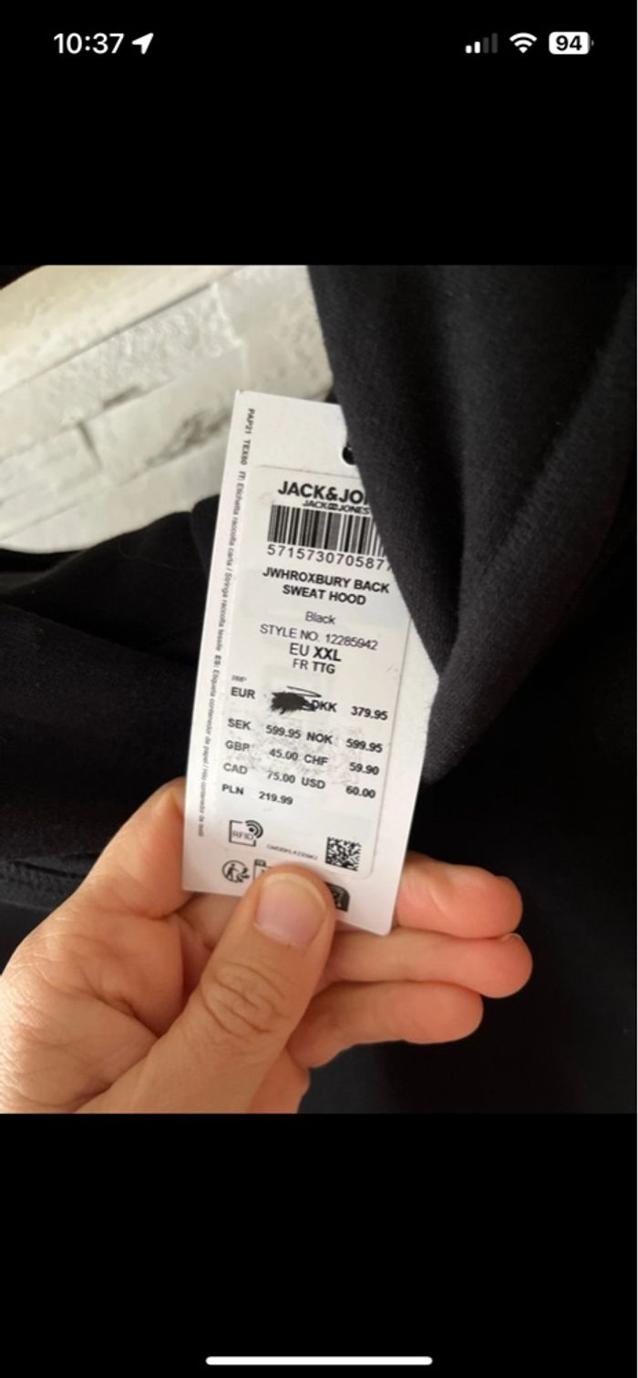 Sweat à capuche Jack & Jones - photo numéro 4