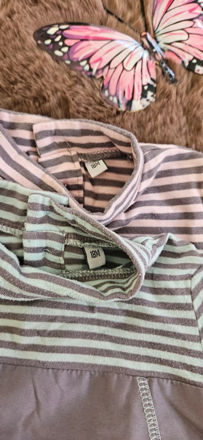 Lot de 2 robes pull 18 mois fille - photo numéro 4