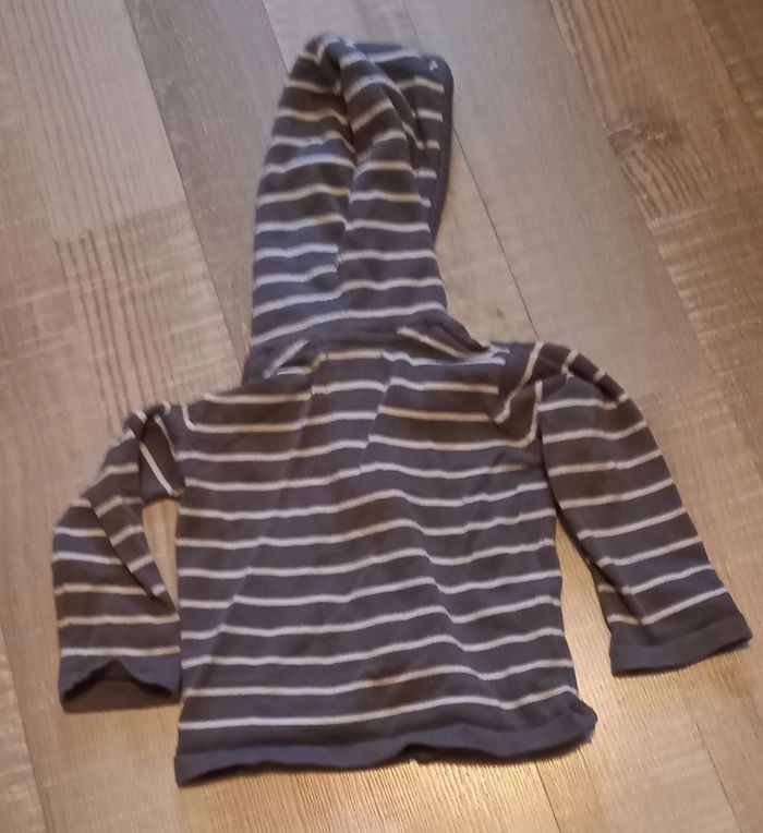 Gilet à capuche zip 18 mois - photo numéro 2