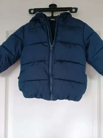 Doudoune polaire bleu 24 mois