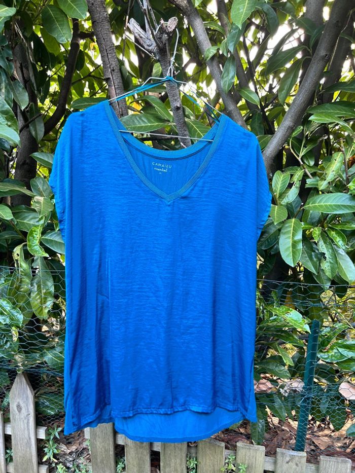 T-shirt MC bleu